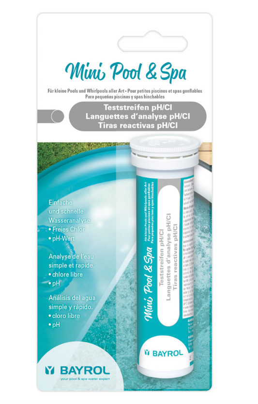 Mini Pool & Spa languettes de test pH/Cl (boîte de 50 languettes)